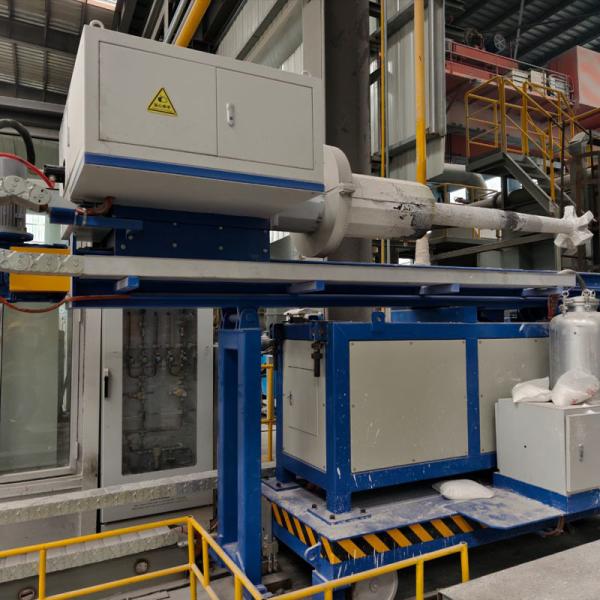 High Capacity Molten Aluminum Degassing Machine With Adjustable 600 Rpm Rotor Speed And 600kg Capacity