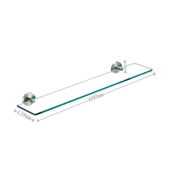 Hotel Bathroom Accessories Shelves 304 Stainless Steel Glass Shelves