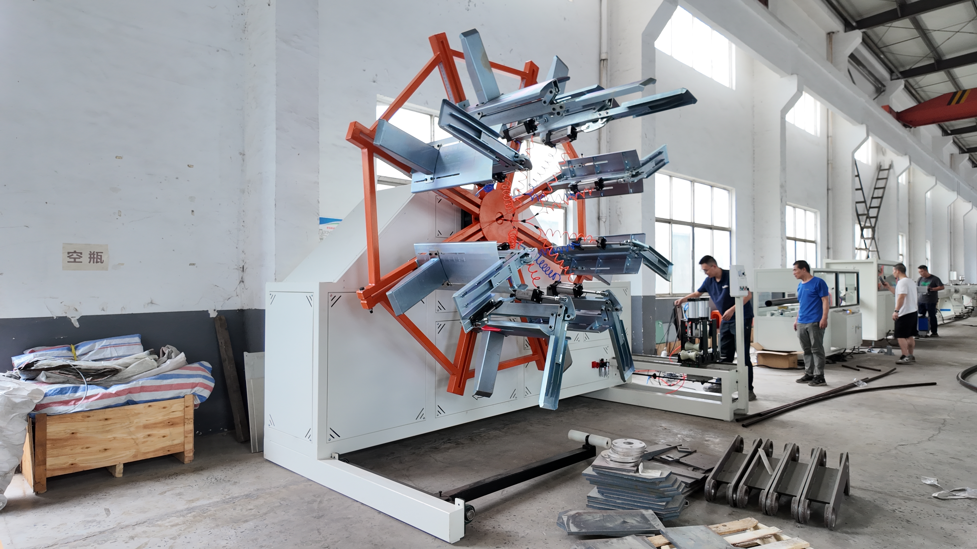 High Performance Semi Automatic Pipe Coiler with PLC HMI System