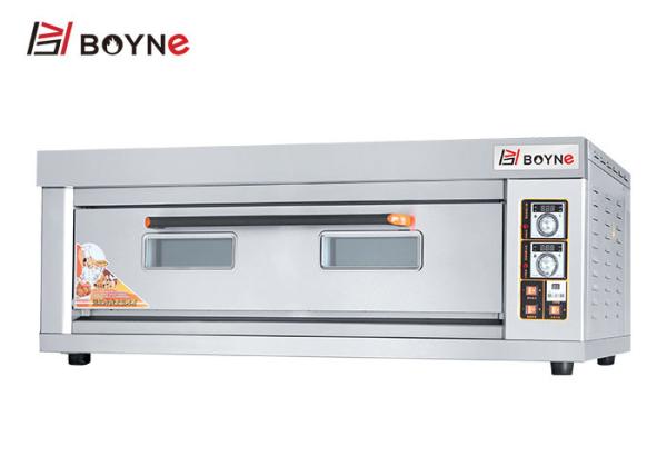 Forno de aço inoxidável do pão das bandejas da plataforma 3 do forno de vidro dobro comercial da plataforma da padaria da porta 1