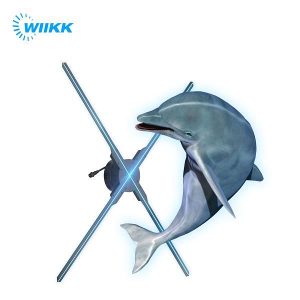 Diameter 1m 3D LED Holographic Projector Fan 650r/Min For Advertising
