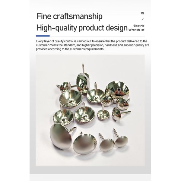 High Quality Furniture Living Room Sofa Decoration Nails Decorative Pushpin Metal Round Head Thumbtack