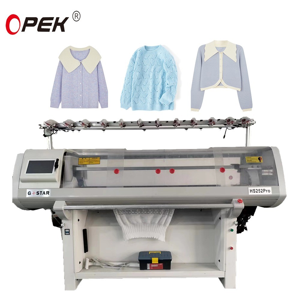 State-of-the-Art Dual System Flat Knitting Machine for Sweater Collar Production