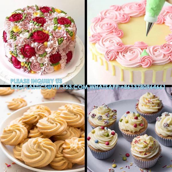 Disposable Piping Bags, 18 Inch Large Pastry Bags -100Pcs, Cake Decorating Supplies Kit Frosting, Cookie, Cupcake