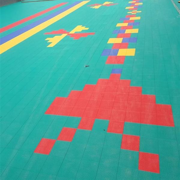 FIBA Odorless Indoor Athletic Flooring 3x3 Plastic Basketball Court