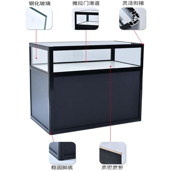 Lock Display Cabinet Illuminated Stand Showcase for 1800*1800*2000 Glass Counter