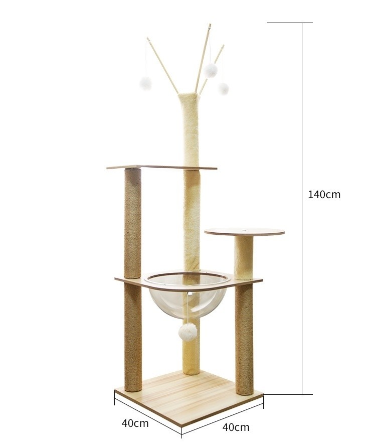 Sisal Cat Scratching Post Multi-Layer Cat Jumping Platform and Low Energy Consumption