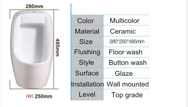 Modern Men'S Urinal Bowl Male Urinal Toilet Easy To Clean