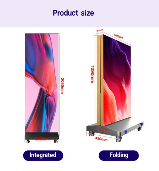 Indoor LED Poster Display Screen P2.5 1920x640mm Front Service