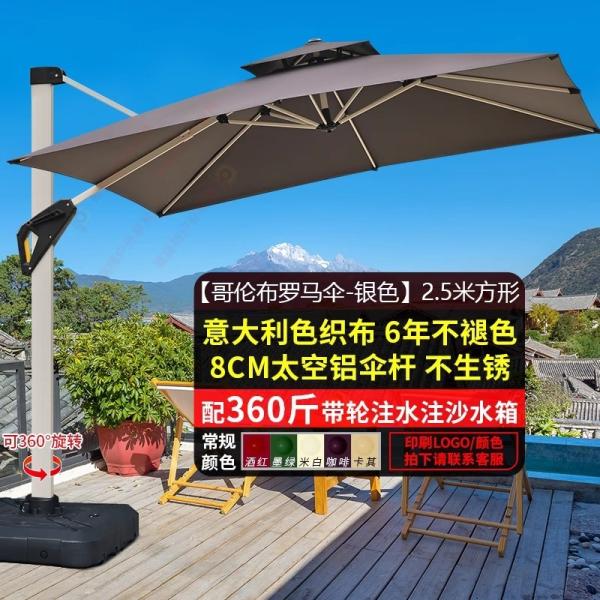 Outdoor Patio Umbrella Large Garden Sunshade For Terrace Balcony Courtyard And Open Spaces Roman Style