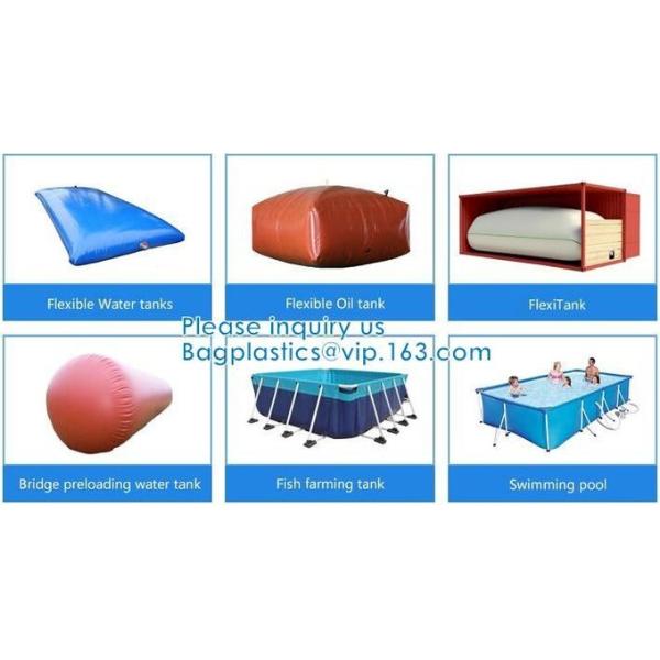 Flexible soft fabric TPU Frame Bag Bladders Water Tank Flexible Liquid Storage Fuel Pillow Tanks, Storage Transport