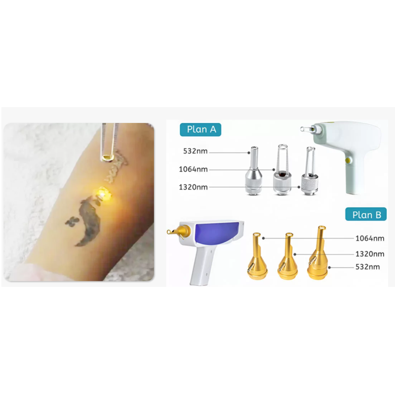3 In 1 Diode Yag Laser IPL System For Hair Removal Skin Rejuvenation Wand Tattoo Removal