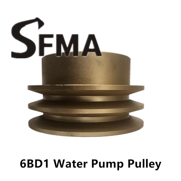 Iron OD140 Water Pump 6BD1 Engine Fan Pulley