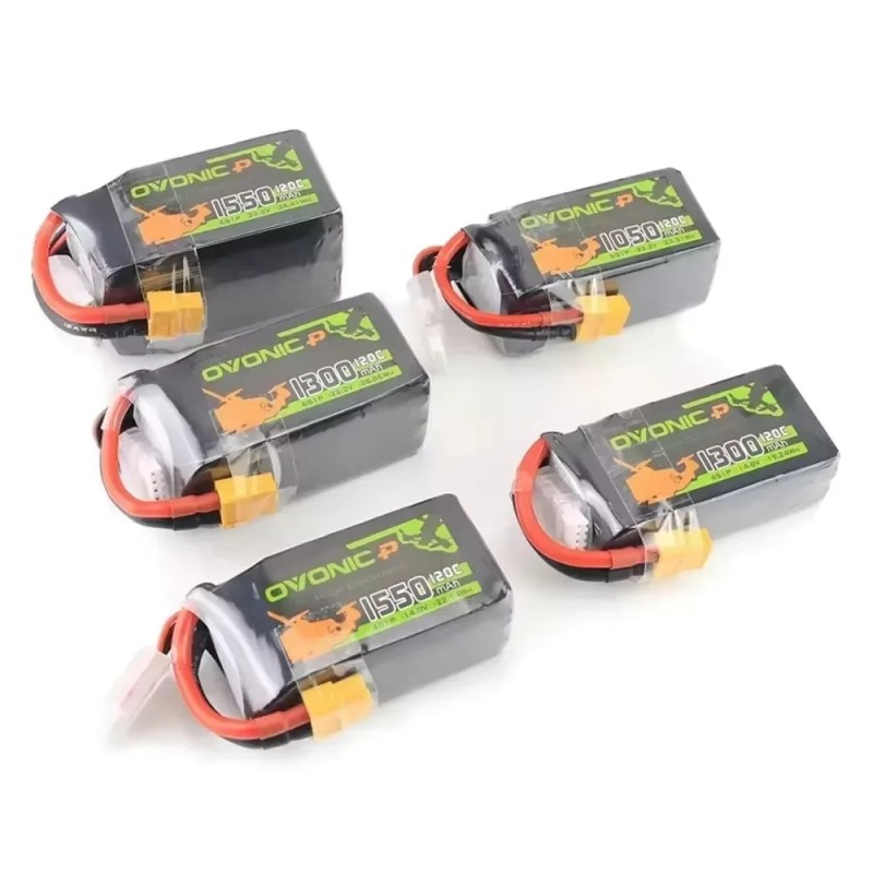 Ovonic 3s/4s/6s Lipo Battery - 450mah to 1550 80c/100c/120c Hv with Xt30 Plug for Fpv Racing Drones Helicopters