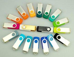 Eslabón giratorio 1GB, 2GB, 4GB, 8GB, memoria USB del metal 16GB compatible con la PC AT-027