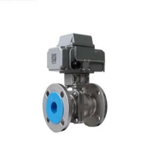 Stl Alloy Metal Seal Flange Electric Ball Valve for 350 Degree Celsius