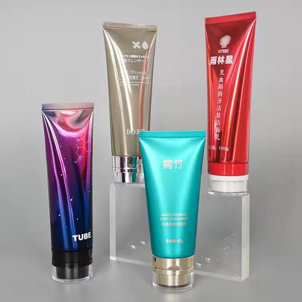 Impresión offset Tubos de compresión recargables Tubos de embalaje de lujo personalizados 200 ml