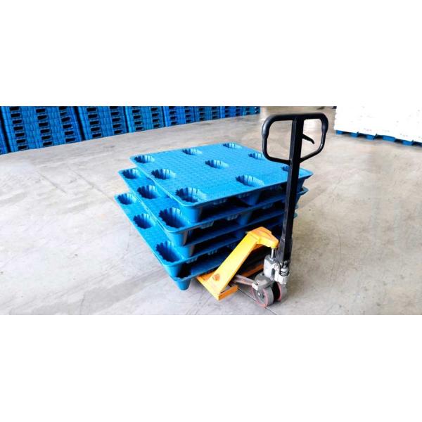 9 Feet Impact-Resistance Nesting 1100*900 mm Blow Molding Plastic Pallets