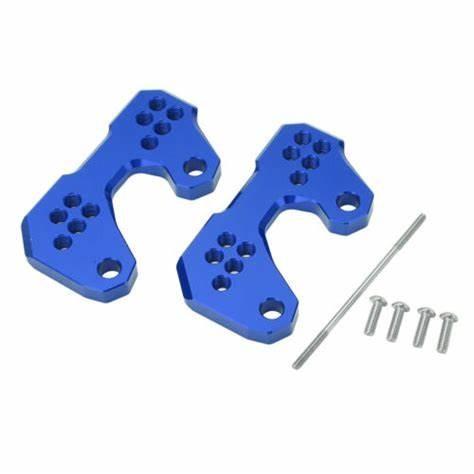 Peças fazendo à máquina de alumínio do CNC do suporte de alumínio do CNC do azul 0.05mm