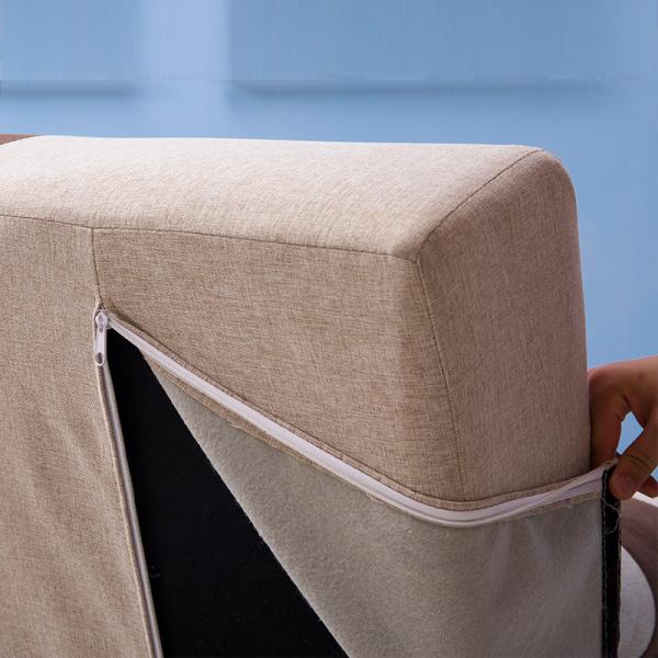 Versatile Sectional Home Sofa Bed With Stainless Steel Legs