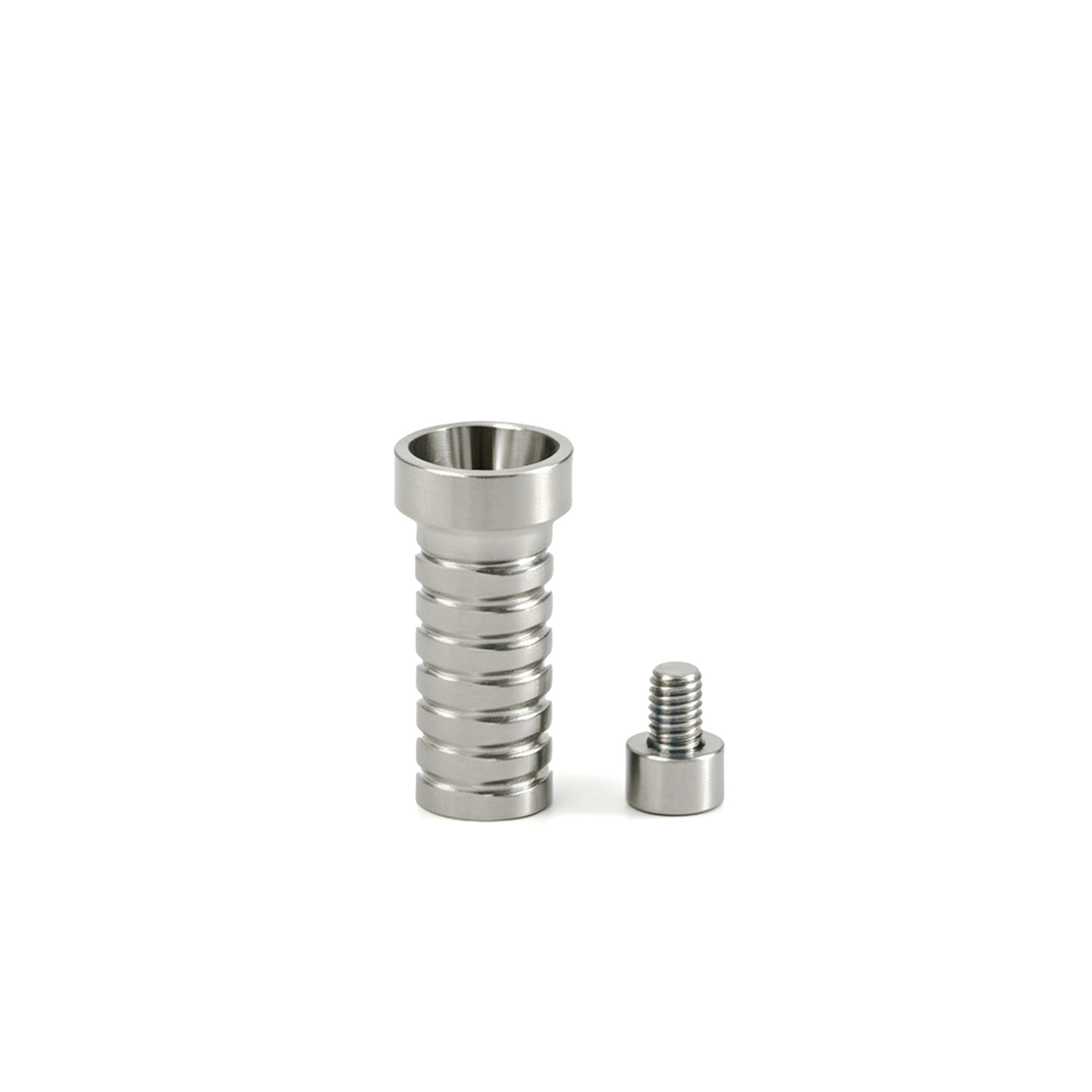 Customized TC4 Titanium Alloy Composite Temporary Abutment With Fixation Screw