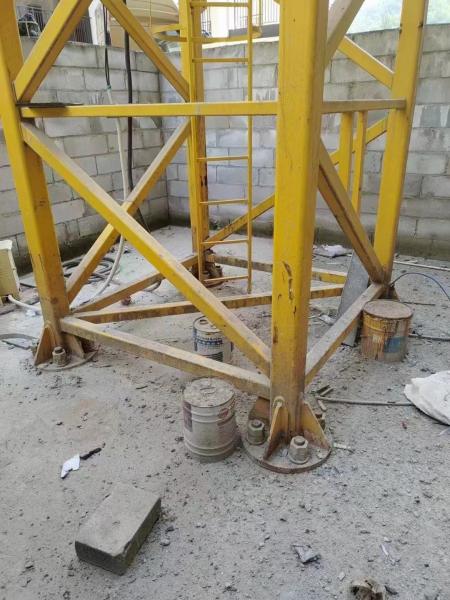 Instalación ensamblada grúa de torre usada 6513-6 máquina de tapa de torre proporcionar 7-20 días laborables