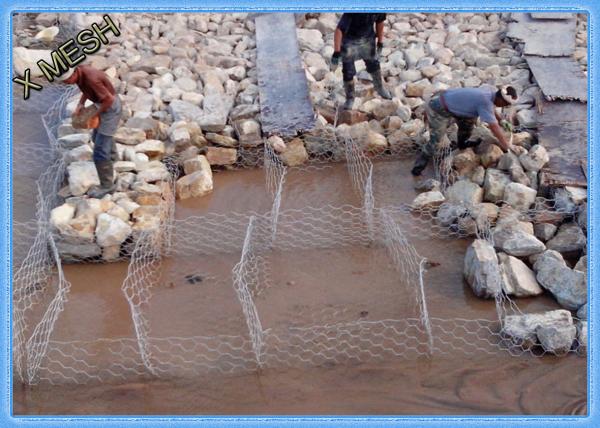 PVC Coated Welded Gabion Baskets And Cages With AS/NZS 4671 Compliant