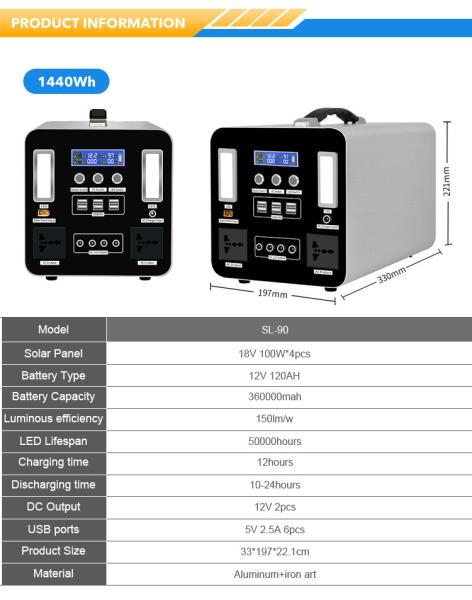 Solar generator 1000W 220V 110V Lithium battery solar portable power bank station 1000W