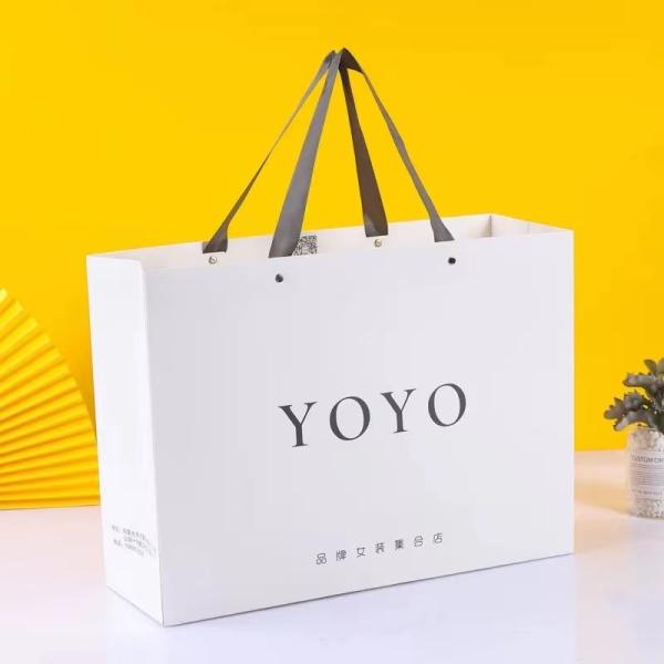 Marble Paper Bag For Clothing Store