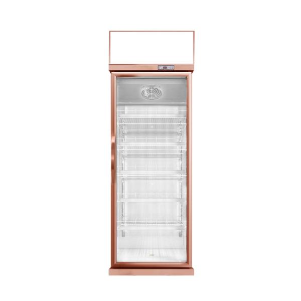 457L Mini Glass Door Display Cooler 1 Door Display Freezer For US Standard 17 Cu.Ft.