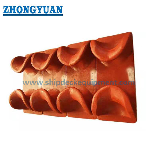 150–400 mm Deck-Mounted Open Chock | JIS F 2006 Type SC Cast Steel for Ship Mooring