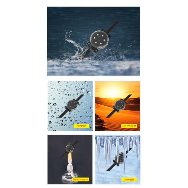 Наружные светодиодные точечные огни водонепроницаемые и огнезащитные IP68 SPI Управляемые 12В