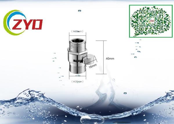G1/2 Double Male Shower Diverter Valve With Water Flow Control Switch Valve