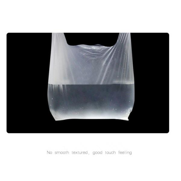 Полиэтиленовый пакет жилета ходя по магазинам Degradable, белый цвет, материал HDPE