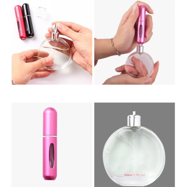 Косметика брызг атомизатора духов алюминиевая разливает 80*16.5mm по бутылкам многоразовое 5ml 8ml