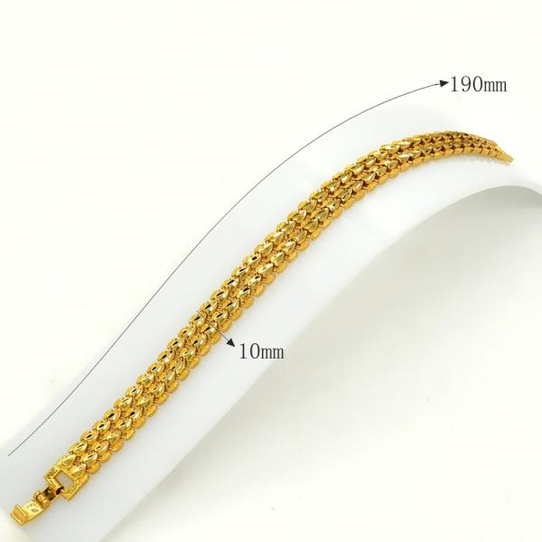 Hot Selling items Fashion jewelry Men or Womans bracelet Bangle 18K Real Gold Plated Link