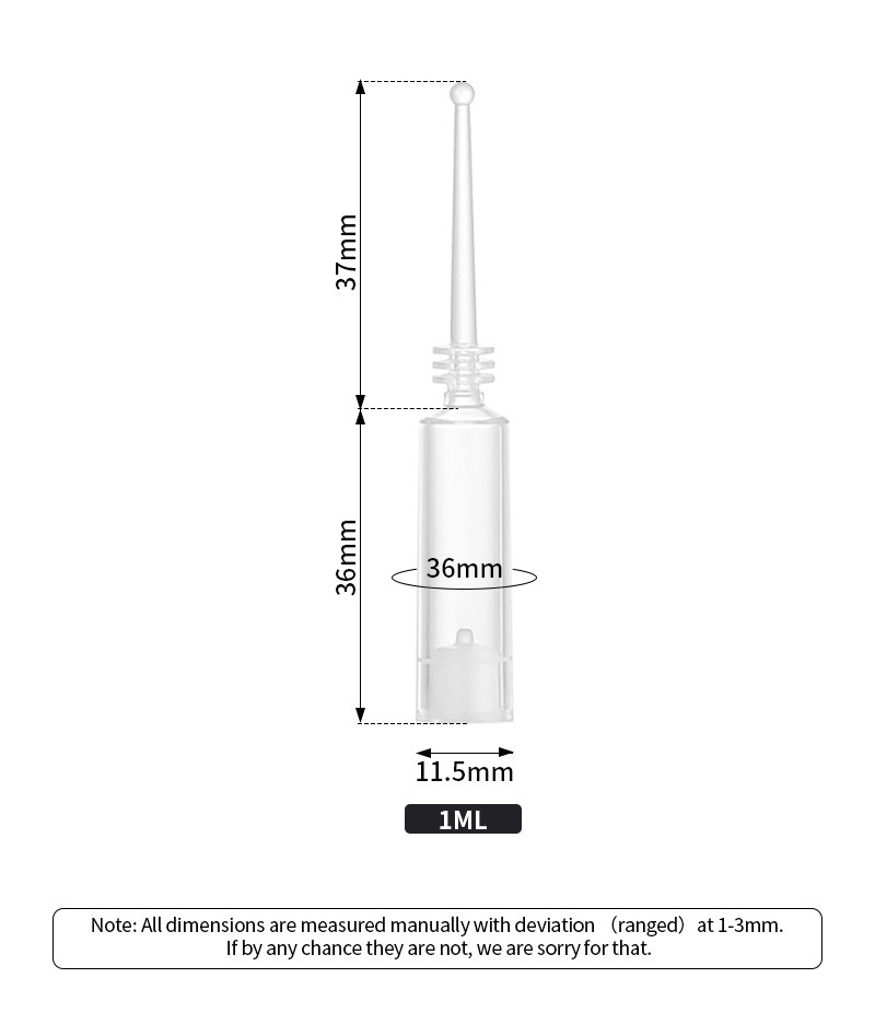 Ампула прозрачного ЛЮБИМЦА бутылок эфирного масла 1ml пластиковая материальная