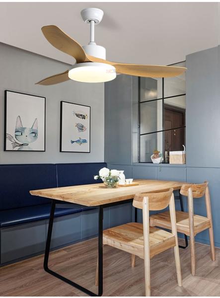 en gros, fabricant, usine, lot, sur mesure, personnalisé Ventilateur de plafond Nordic Simple ABS avec télécommande Ventilateurs de plafond Super Wind de 61 pouces