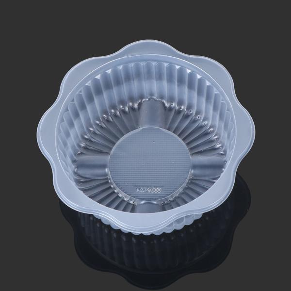 White φ7*3cm Mooncake Plastic Pastry Packaging