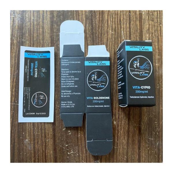 Frasco de teste de vidro para farmácia Rótulos de frasco