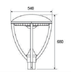 Наружные светодиодные садовые фонари 60 Вт городское светодиодное освещение литой алюминиевый кабель 3 для парков, площадей