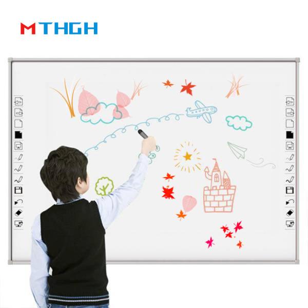 86 Inch Smart Interactive Whiteboard with 10-Point Touch and Android/Windows10 Support