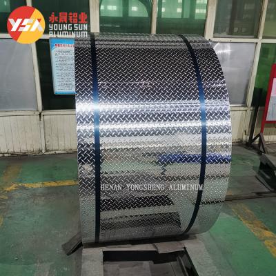 5754 rolo de alumínio de Diamond Plate Embossed Aluminum Sheet da folha de alumínio da barra 5mm da folha 5 4x8