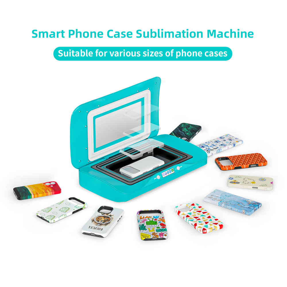 Universal Mold Supported 3D Curved Surface Transfer Heat Press for Curved Phone Case 3D Heat Transfer Printing Machine