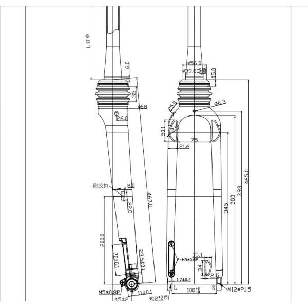 Легкая 700x50c Алюминиевая гравийная передняя вилка 100x12 35 мм