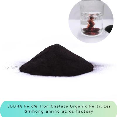EDDHA Fe 6% Iron Chelate Organic Fertilizer Ethylenediamine Two Adjacent Hydroxyphenyl Big Iron Sodium Acetate