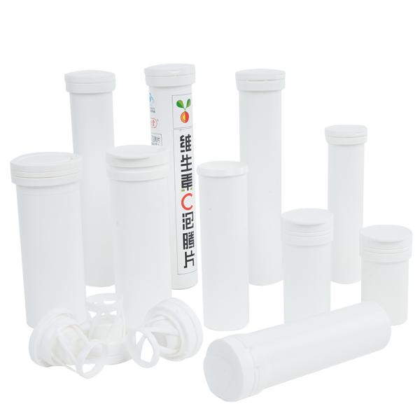 Moldeado a medida 40/50/60 Ml tubo vacío para las tabletas de electrolitos Envasado blanco largo