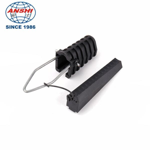 Предварительно скрученный устойчивый к напряжению подвесной кабельный зажим столбик ADSS Downline Clamp