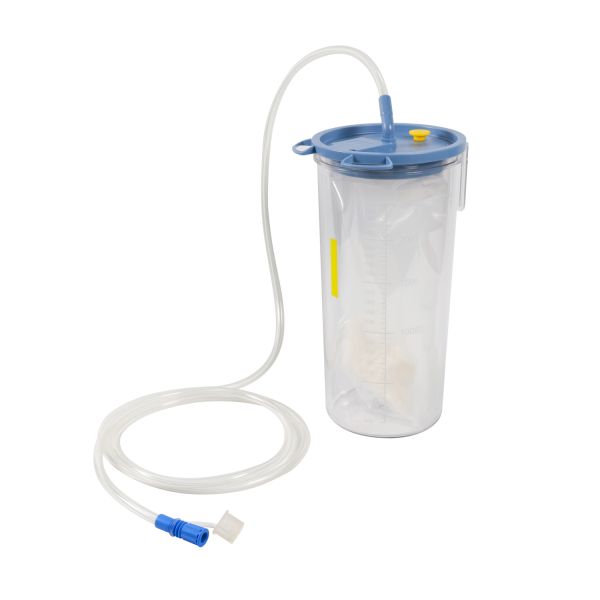 1500ml/2500ml Capacity Reusable Suction Collection Jar for Hospital Suction Liner System with Prevent Backflow Design