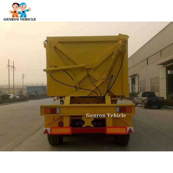 6 Axles Mechanical Suspension T700 Dump Semi Trailers Super Link Double Side Tipper